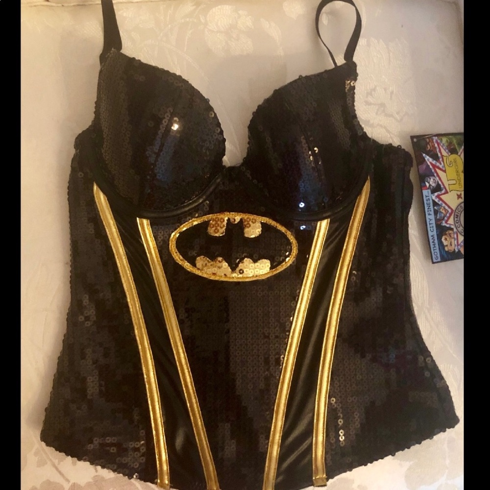 DC COMICS BATMAN SEQUIN CORSET - Picture 4 of 8